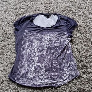 Simply Vera Women's Purple Patterned Top